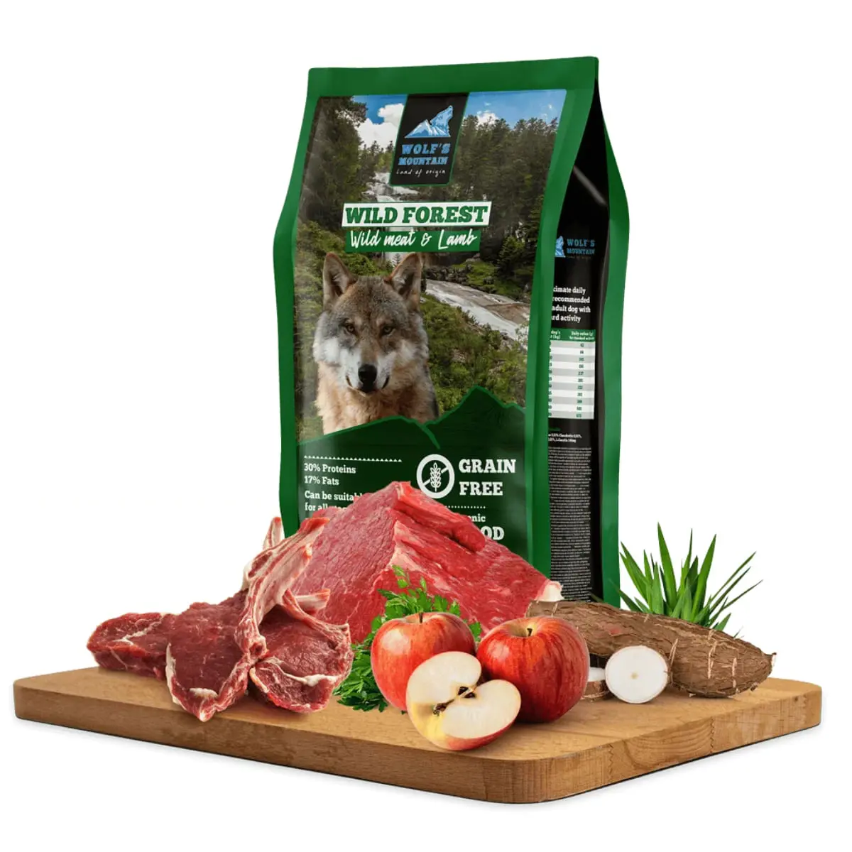 WOLF'S MOUNTAIN Wild Forest, XS-XL, Vanat si Miel, hrana uscata fara cereale caini, 12kg - Image 2