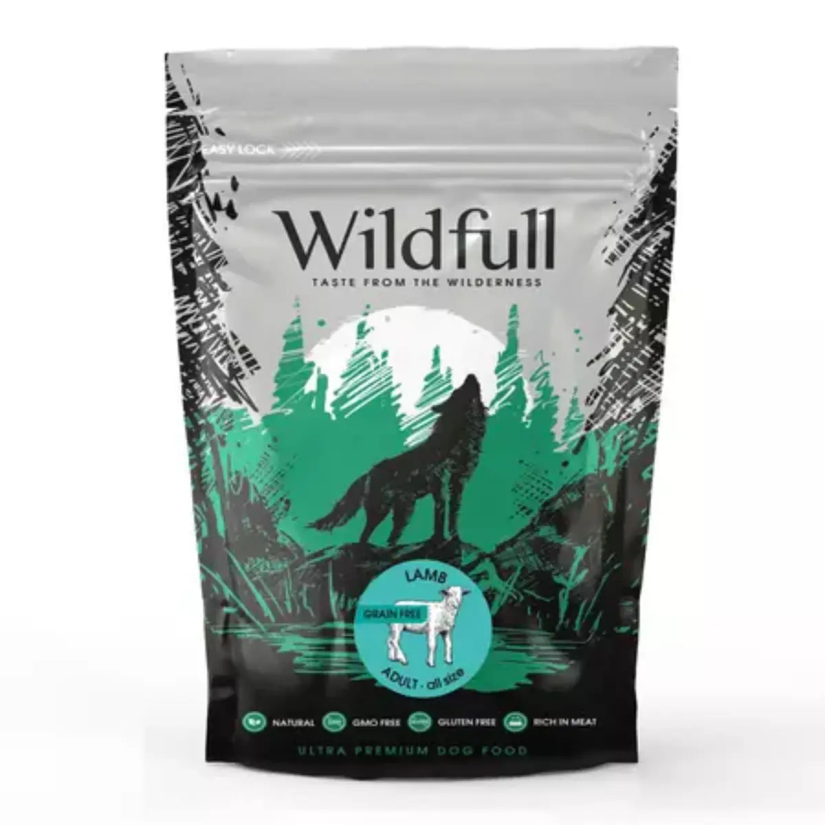 WILDFULL Adult All Size, XS-XL, Miel, hrana uscata fara cereale caini, 2kg - Image 2