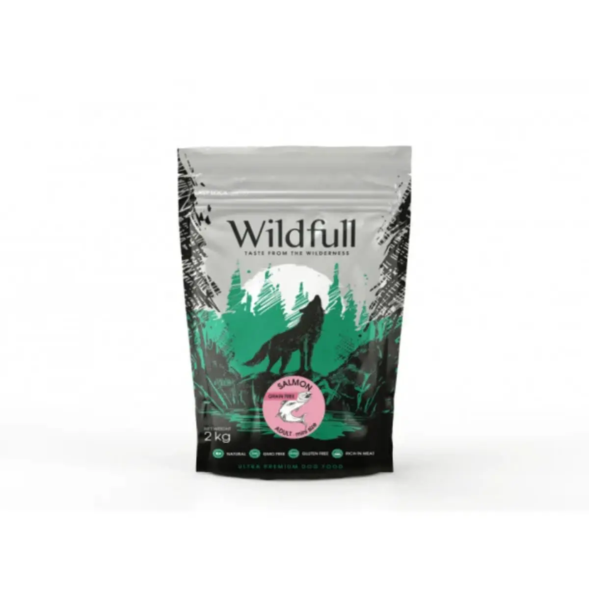 WILDFULL Adult Mini Size, XS-S, Somon, hrana uscata fara cereale caini, 2kg