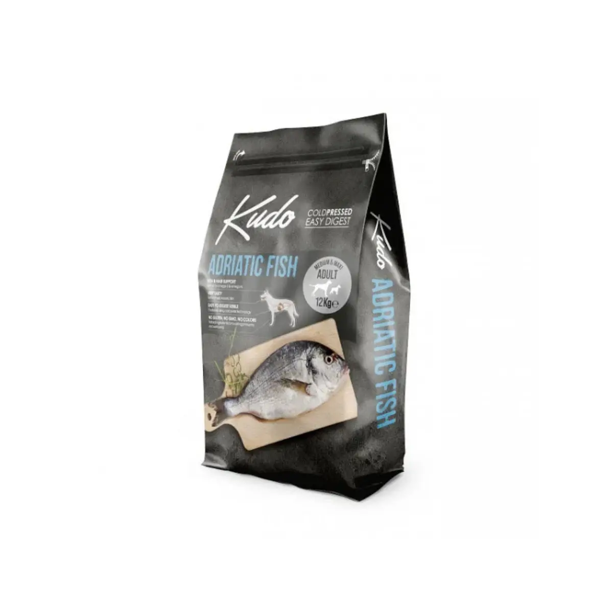 KUDO Medium And Maxi Breed, M-XL, Peste, hrana uscata continut redus cereale caini, presata la rece, 3kg - Image 2