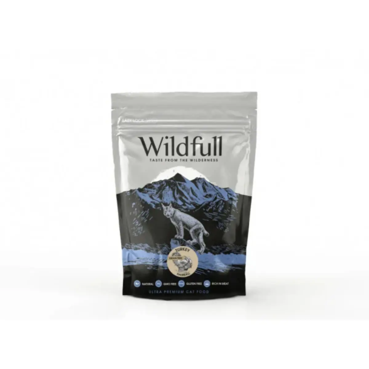 WILDFULL Hairball, Curcan, hrana uscata fara cereale pisici, limitarea ghemurilor de blana, 400g - Image 2