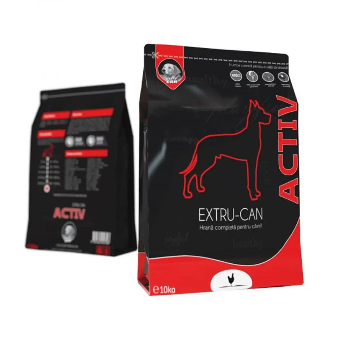 EXTRU-CAN Activ, XS-XL, Pui, hrana uscata caini, activitate intensa, 10kg - Image 2
