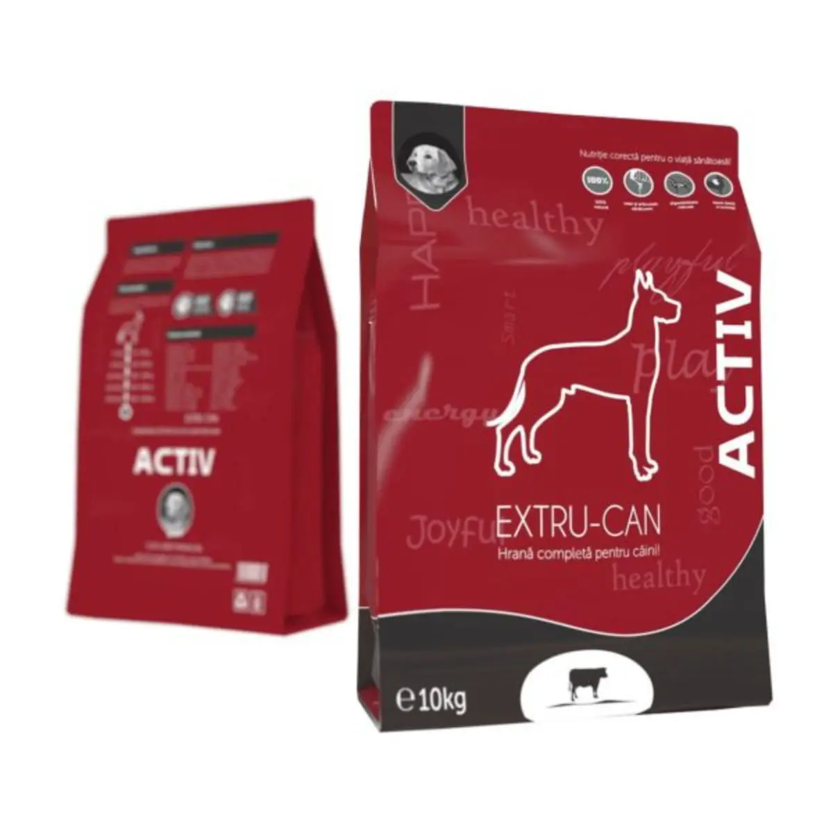 EXTRU-CAN Activ, XS-XL, Vita, hrana uscata caini, activitate intensa, 10kg - Image 2