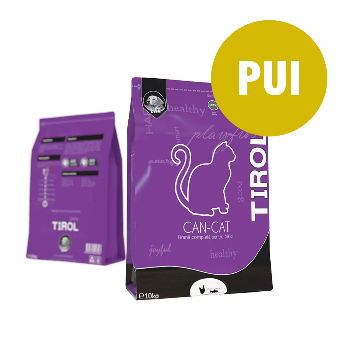 TIROL Can-Cat, Pui, hrana uscata pisici, 10kg