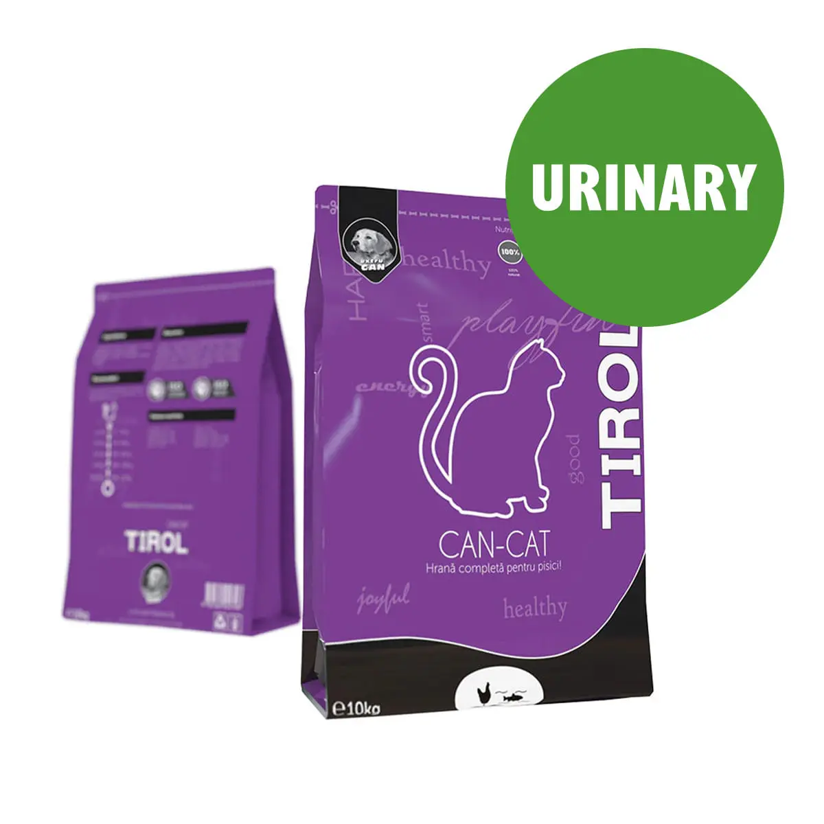TIROL Can-Cat Urinary, Pasare, hrana uscata pisici sterilizate, sistem urinar, 10kg - Image 2