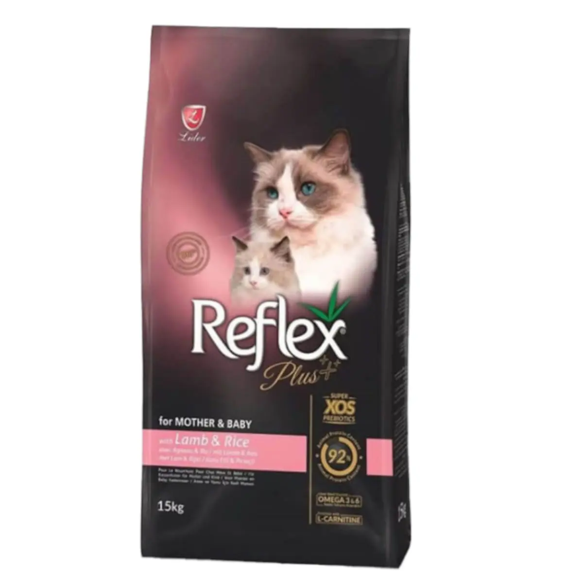 REFLEX Plus Mother & Baby, Miel si Orez, hrana uscata pisici junior, 15kg - Image 2