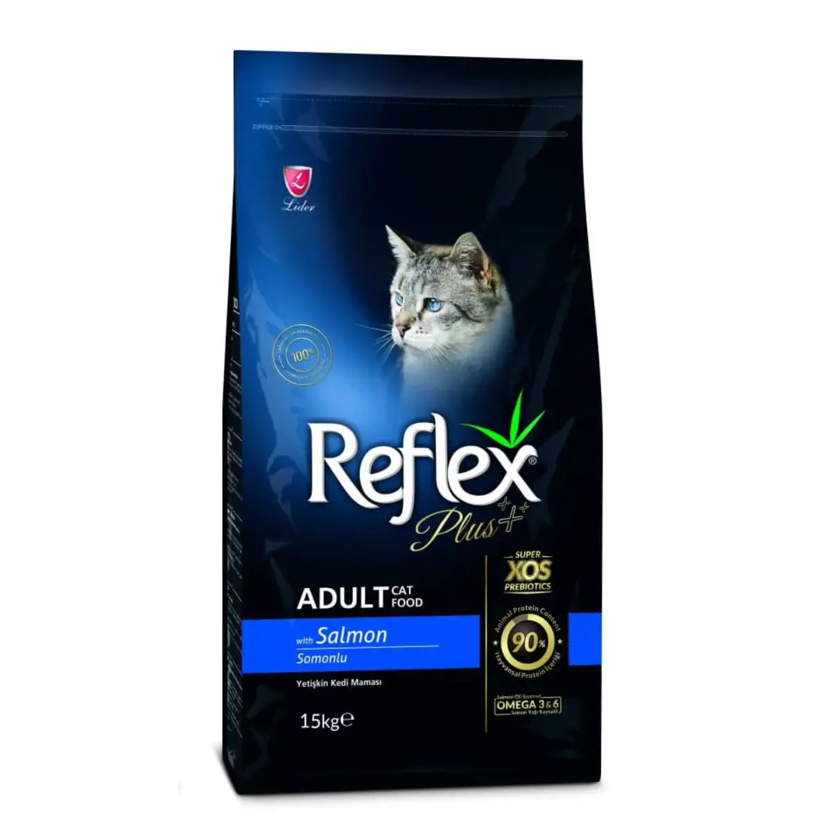 REFLEX Plus, Somon, hrana uscata pisici, 15kg - Image 2