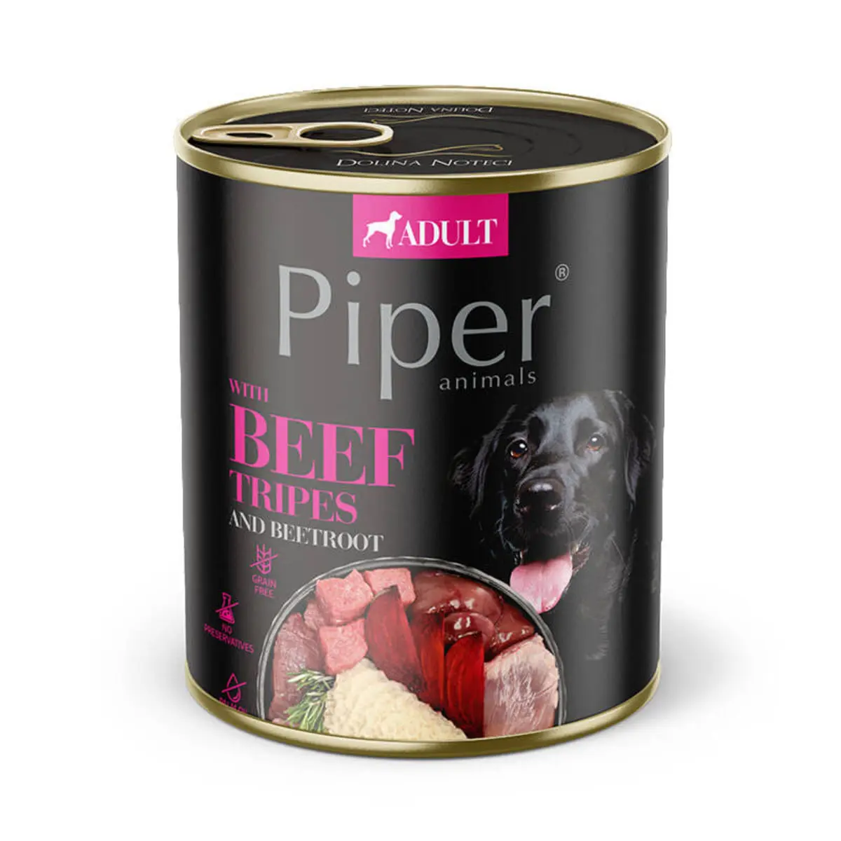 PIPER Animals, XS-XL, Burta de Vita, conserva hrana umeda fara cereale caini, (in aspic), 800g