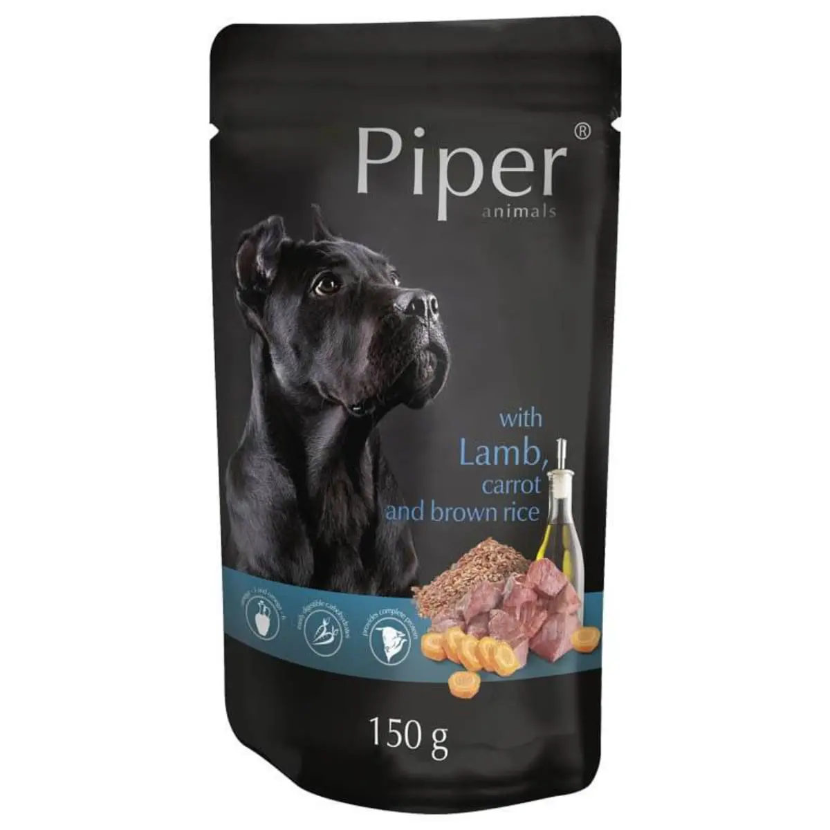 PIPER Animals, XS-XL, Miel si Morcov, plic hrana umeda caini, (in aspic), 150g