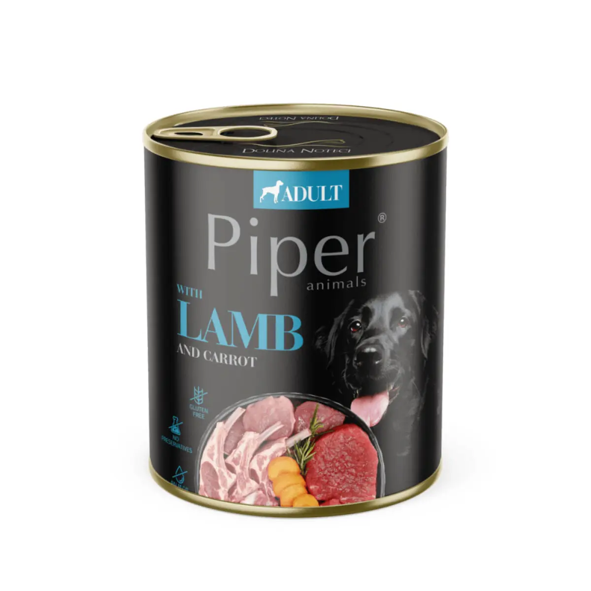 PIPER Animals, XS-XL, Miel si Morcov, conserva hrana umeda fara cereale caini, (in aspic), 800g - Image 2