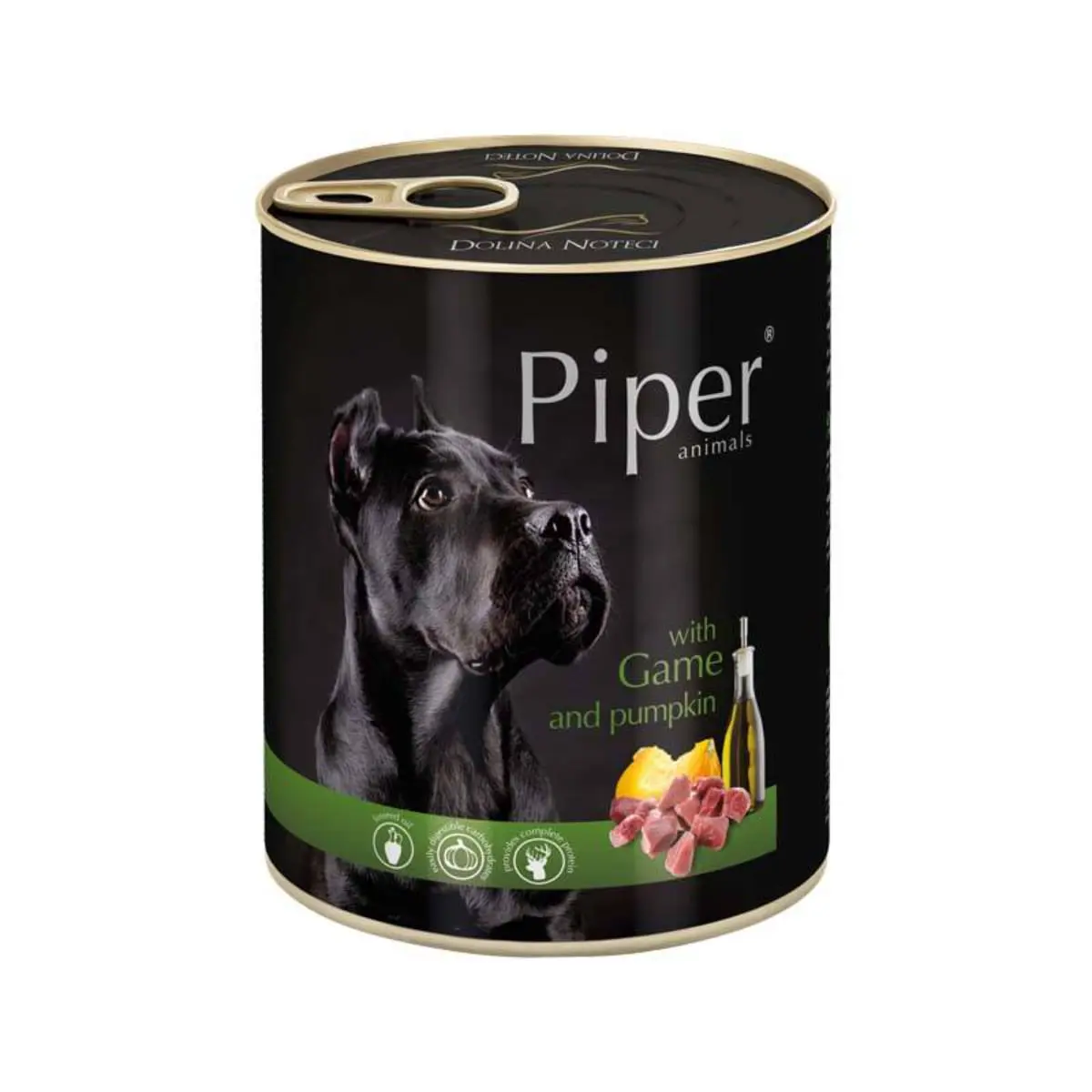 PIPER Animals, XS-XL, Vanat si dovleac, conserva hrana umeda fara cereale caini, (in aspic), 800g - Image 2