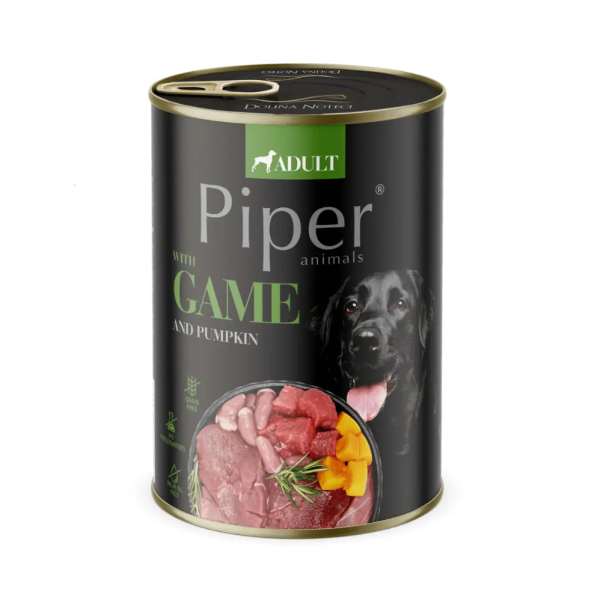 PIPER Animals, XS-XL, Vanat si dovleac, conserva hrana umeda fara cereale caini, (in aspic), 400g