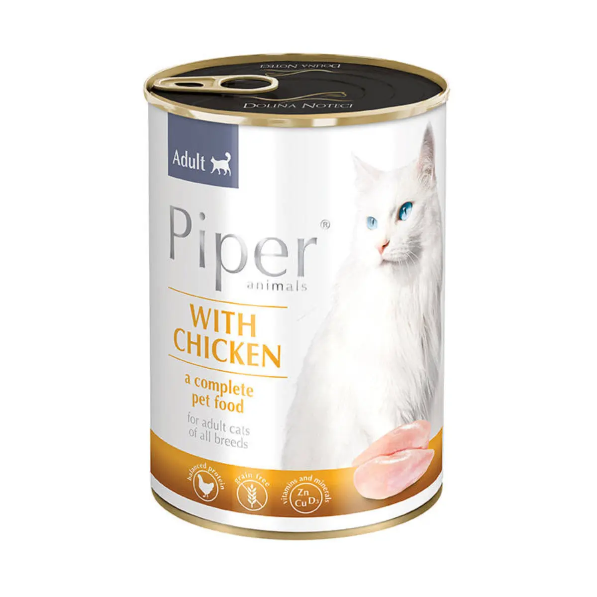 PIPER Animals, Pui, conserva hrana umeda fara cereale pisici, (in aspic), 400g - Image 2