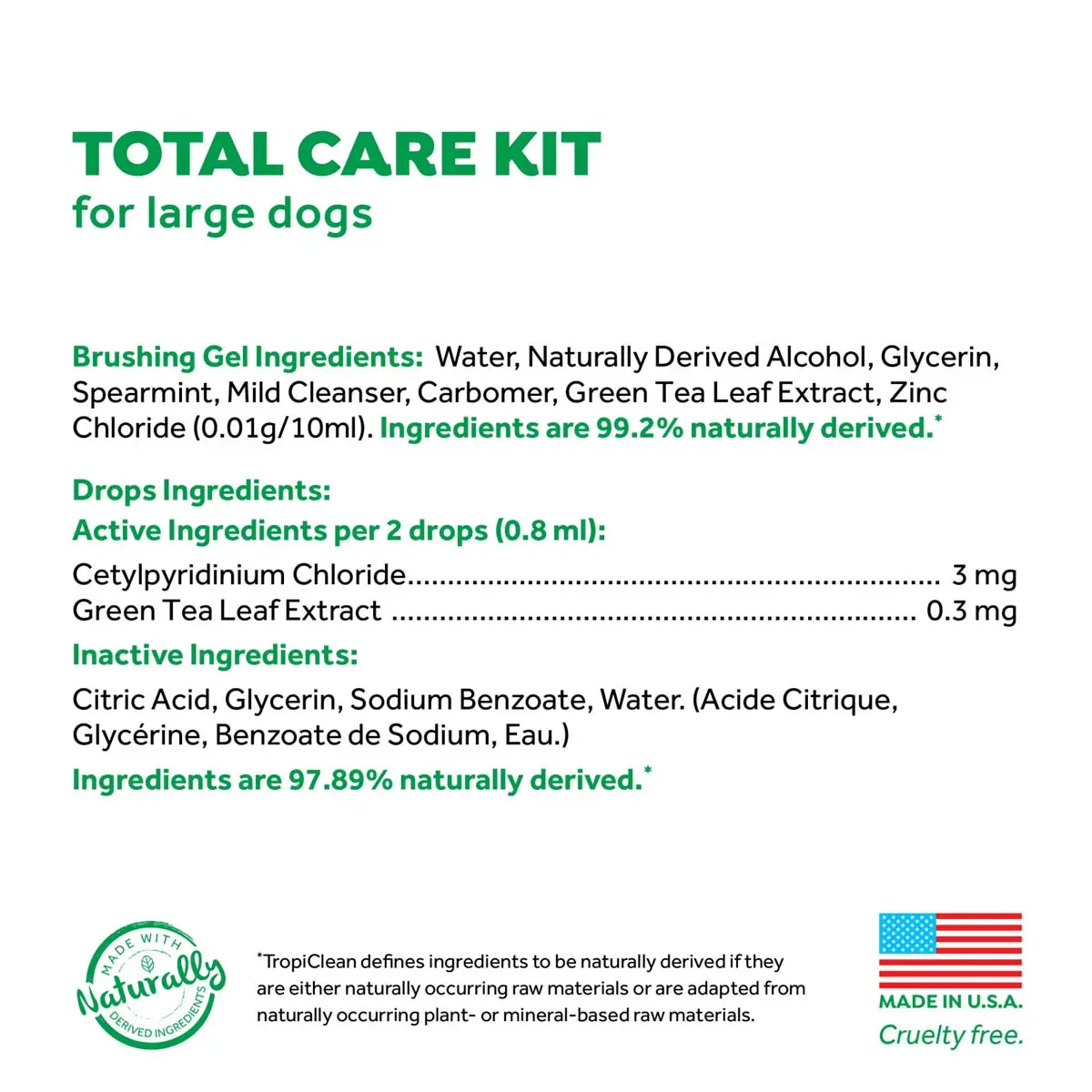 Kit Igiena Orala pentru Caini Advanced Whitening TropiClean, 59 ml - Image 8