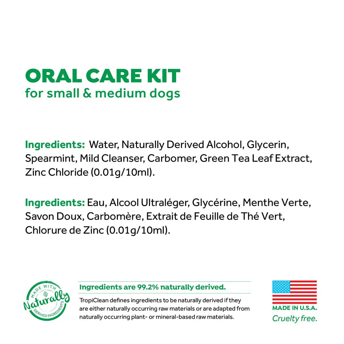 Kit Igiena Orala Caini de Talie Mica, TropiClean Oral Care, 59 ml - Image 13