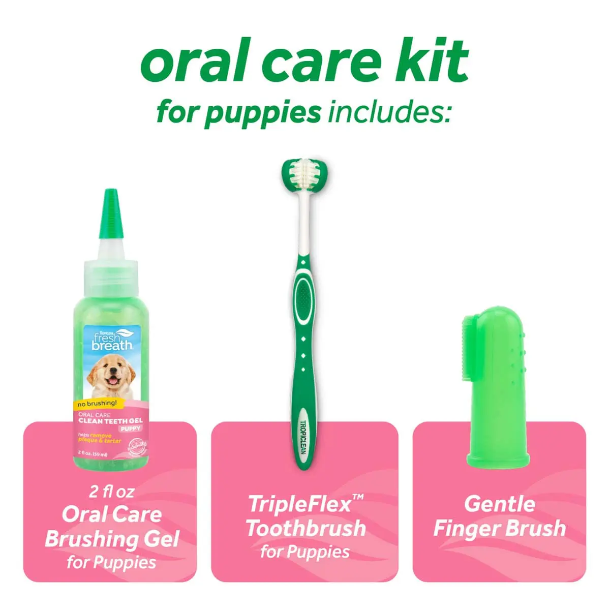 Kit Igiena Orala Fresh Breath Puppy TropiClean, 59 ml - Image 5