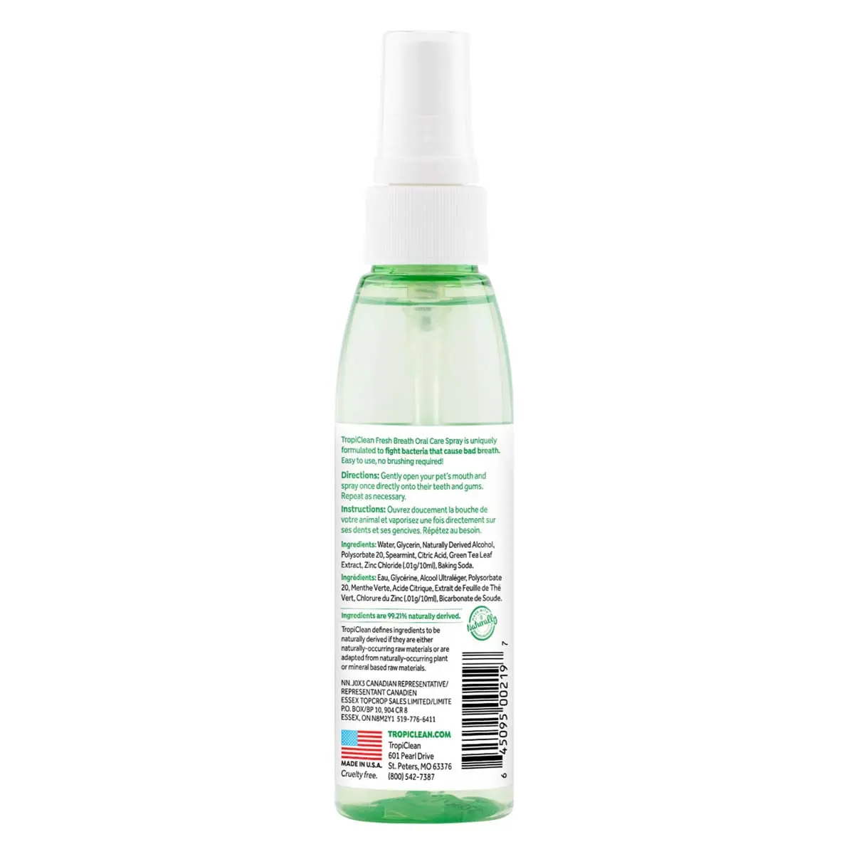Spray de Gura Pentru Caini TropiClean, 118 ml - Image 4