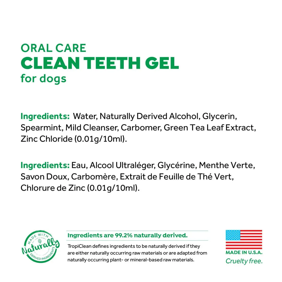 Gel Dentar Fara Periaj pentru Caini, TropiClean Oral Care, 59 ml - Image 10