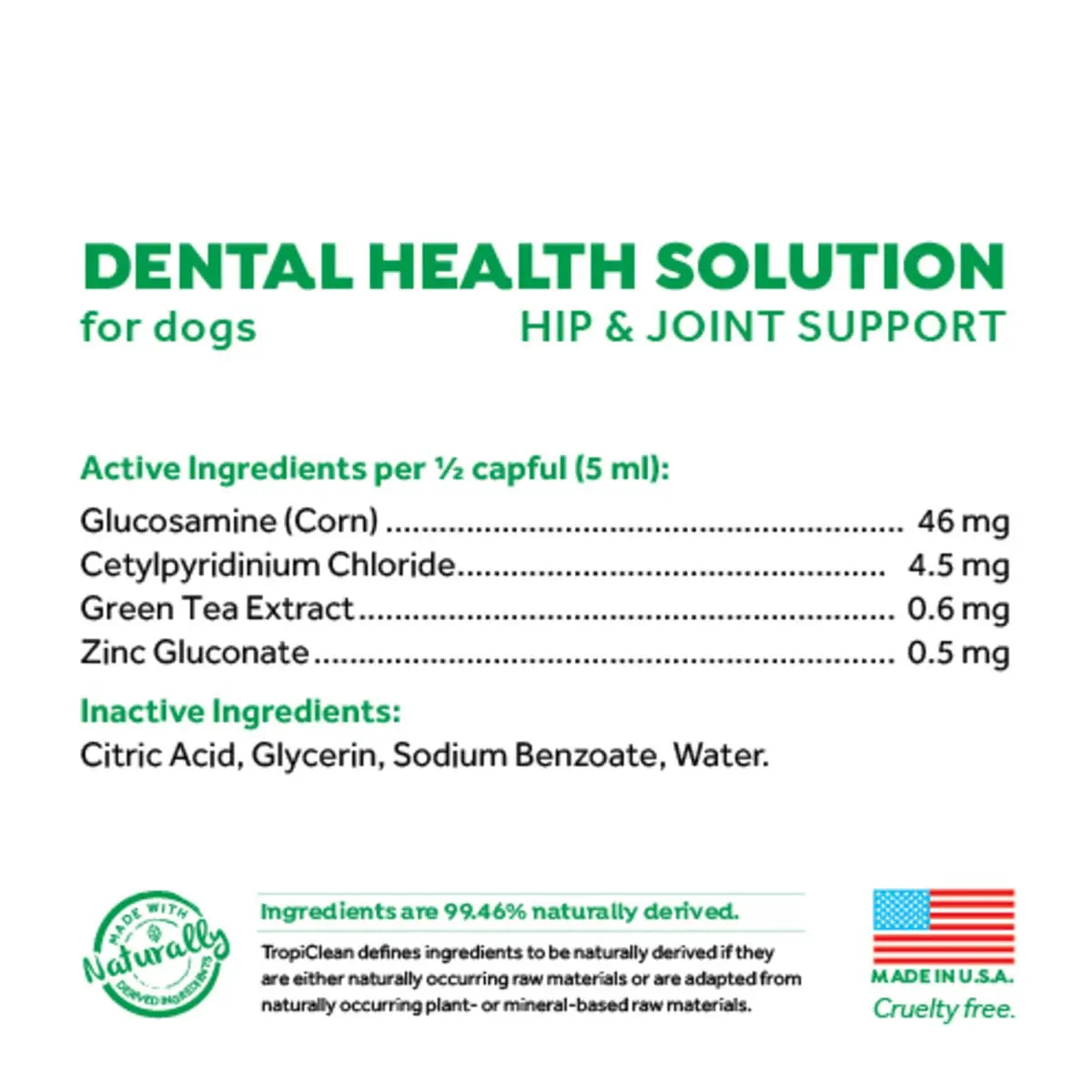 Aditiv Apa TropiClean Oral Care Plus Hip & Joint, 473 ml - Image 10