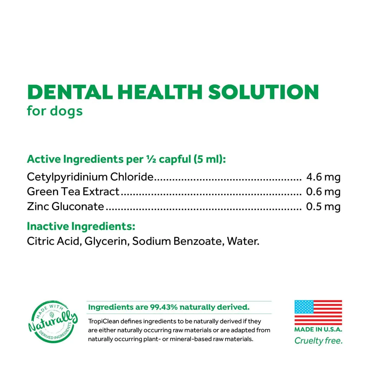 Aditiv Apa TropiClean Oral Care, 473 ml - Image 10