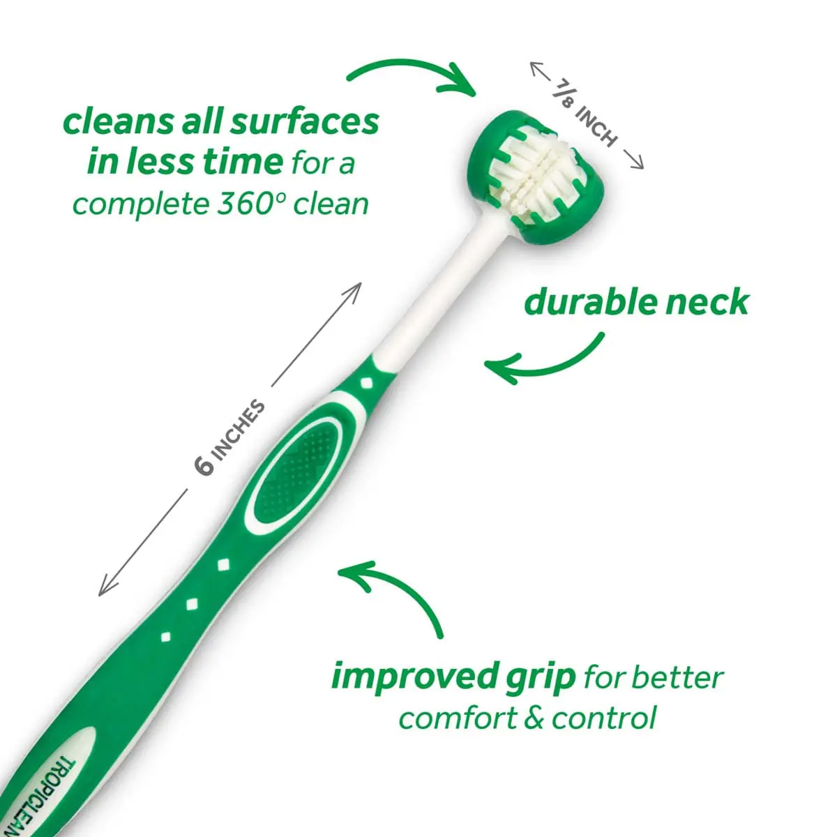 Triple Flex Toothbrush TropiClean For Small Dogs S - Image 5