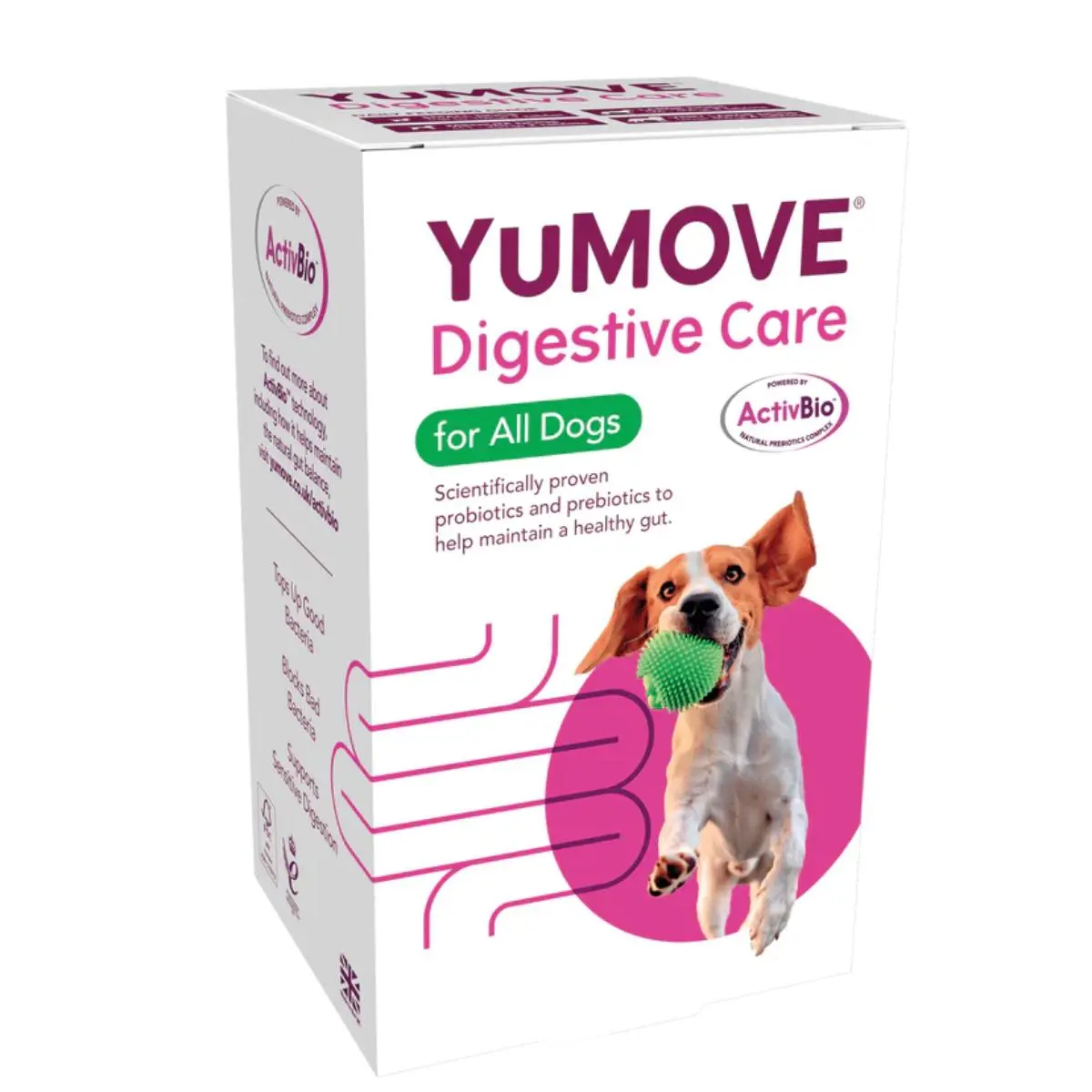 YuMOVE Digestive Care, XS-XL, supliment sistem digestiv caini, cutie, 120 comprimate