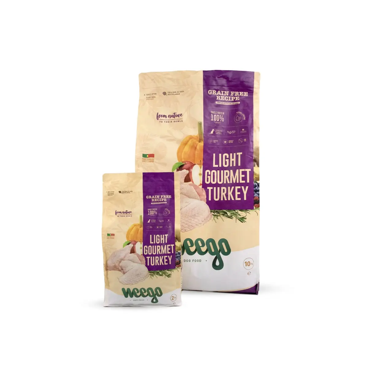 WEEGO Light Gourment Turkey, XS-XL, Curcan, hrana uscata monoproteica fara cereale caini senior, obezitate, 10kg - Image 6