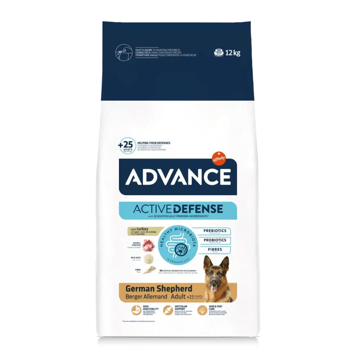 ADVANCE German Shepard, M-L, Curcan, hrana uscata caini, 12kg - Image 4