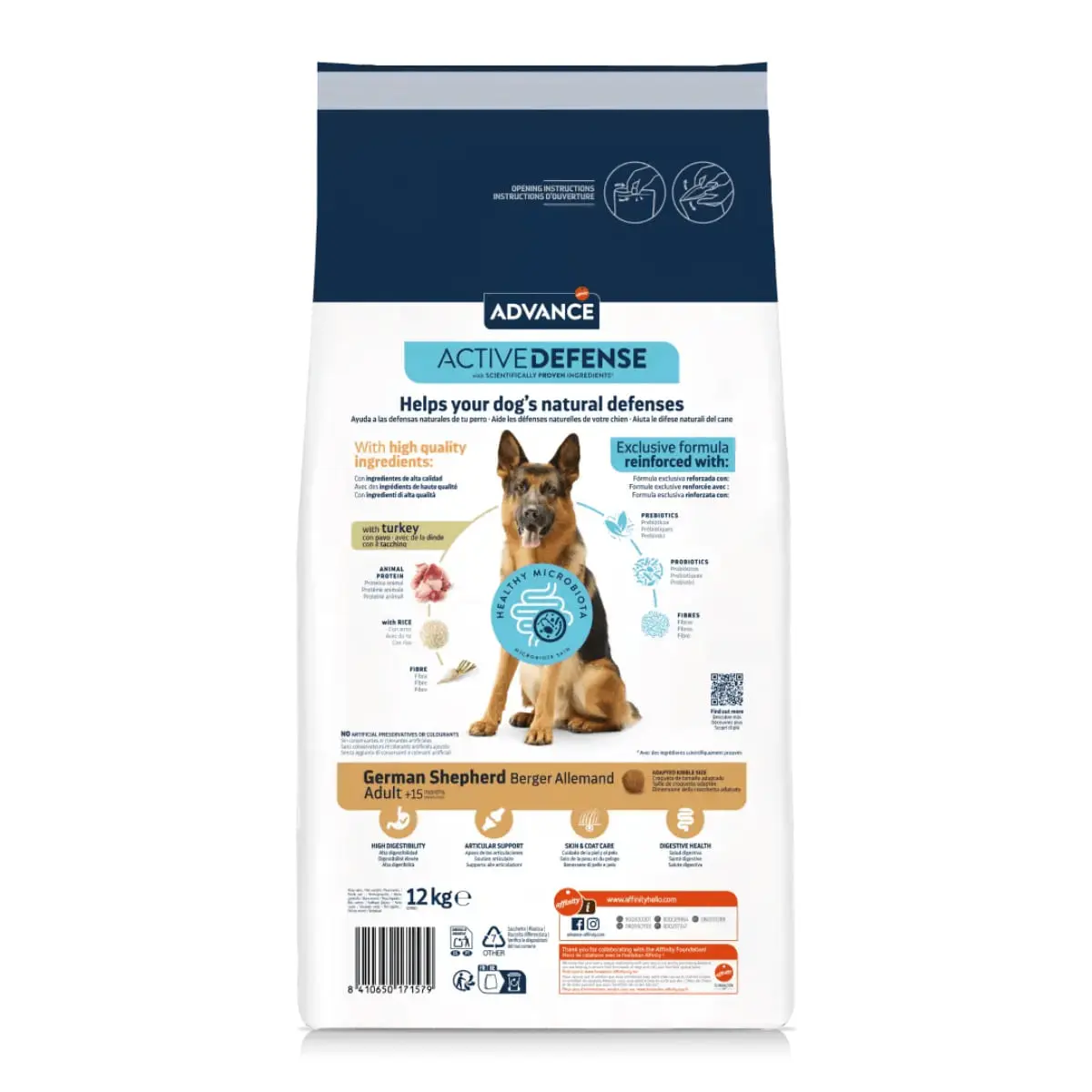ADVANCE German Shepard, M-L, Curcan, hrana uscata caini, 12kg - Image 6