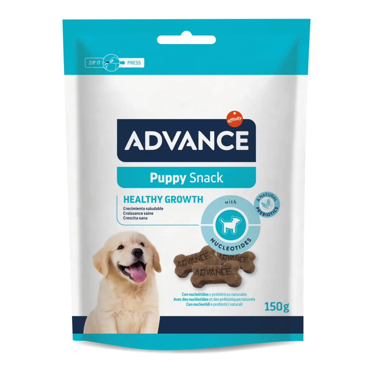 ADVANCE Puppy Snack, XS-XL, punguta recompense caini junior, 150g - Image 2