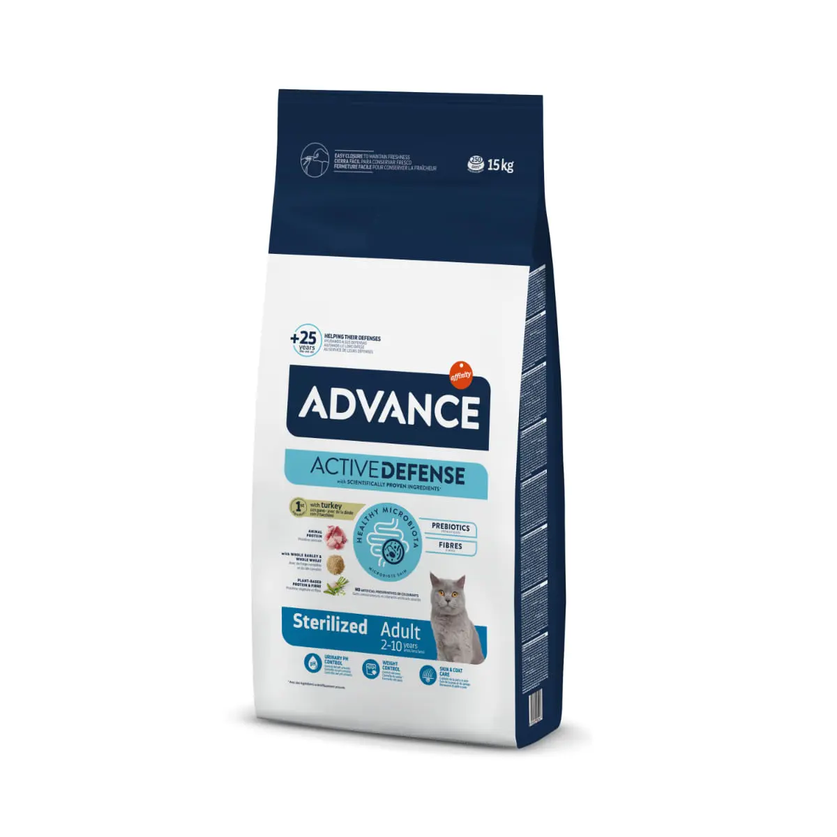 ADVANCE Sterilised, Curcan, hrana uscata pisici sterilizate, 15kg - Image 2
