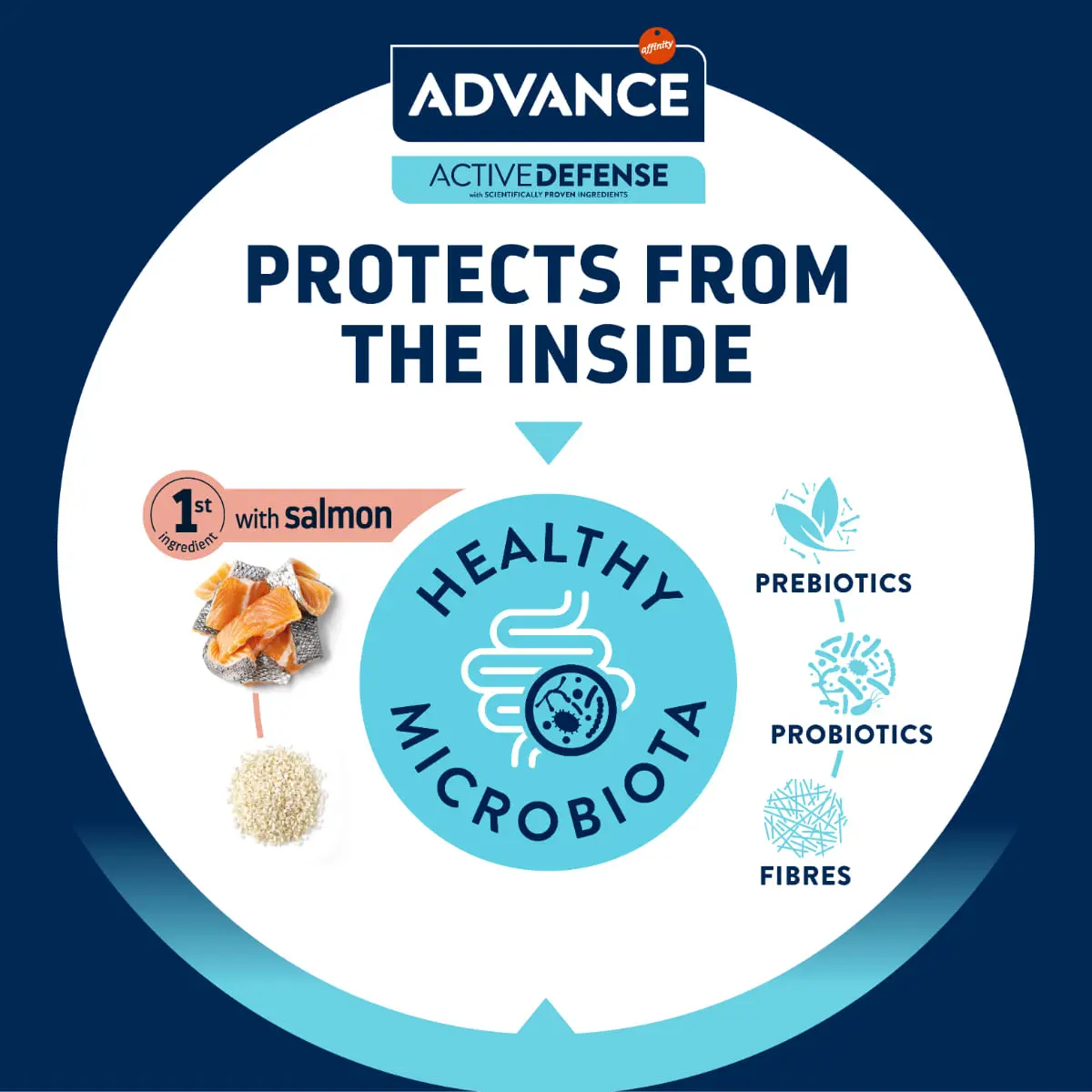 ADVANCE Sensitive Care Mini, XS-S, Somon, hrana uscata caini, sistem digestiv, 3kg - Image 4