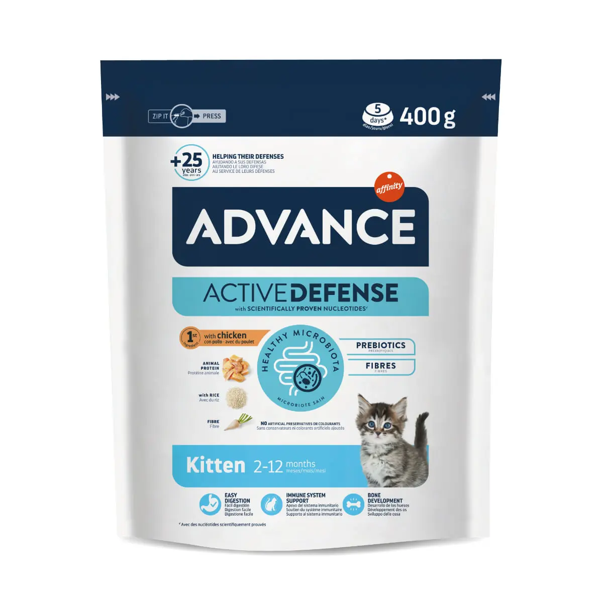 ADVANCE Kitten, Pui, hrana uscata pisici junior, 400g - Image 2