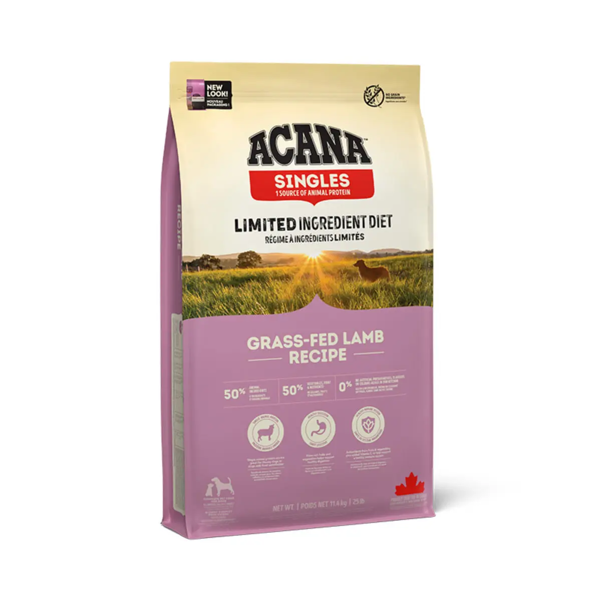 ACANA Singles Grass-Fed Lamb, Miel si Mere, hrana uscata monoproteica fara cereale caini, 2kg - Image 2