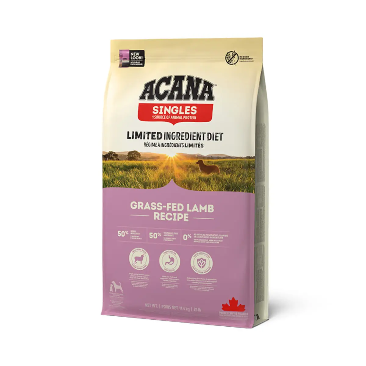 ACANA Singles Grass-Fed Lamb, Miel si Mere, hrana uscata monoproteica fara cereale caini, 2kg - Image 3