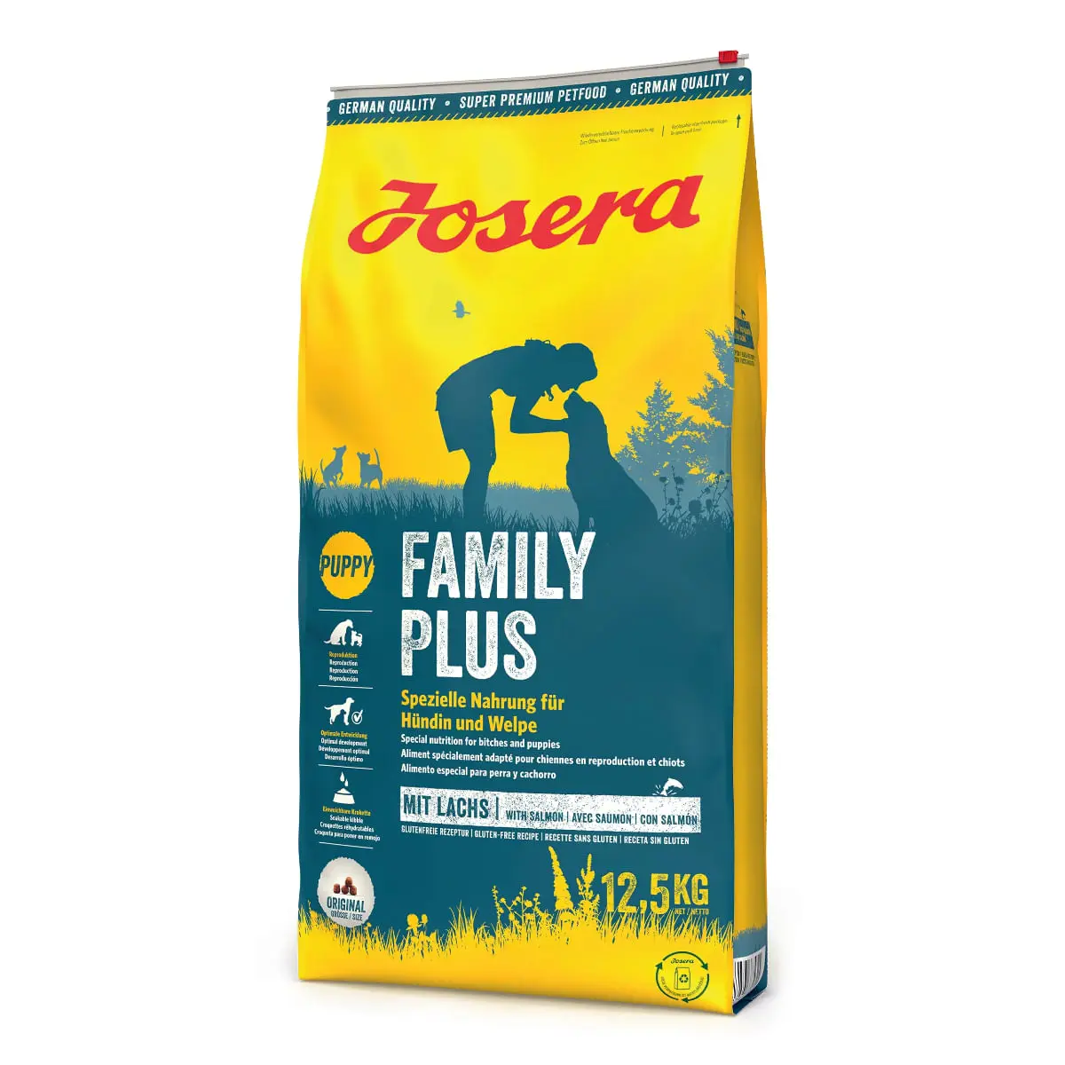 JOSERA Family Plus, XS-XL, Pasare si Somon, hrana uscata caini junior & adult, 12.5kg - Image 2