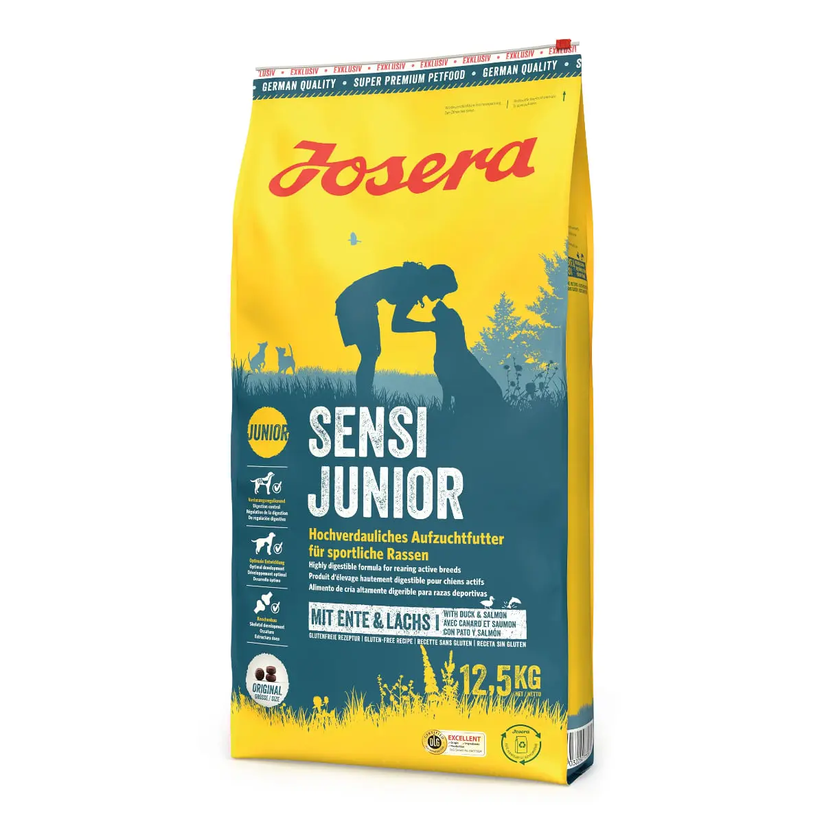 JOSERA Sensi Junior, XS-XL, Rata si Somon, hrana uscata caini junior, 12.5kg - Image 2