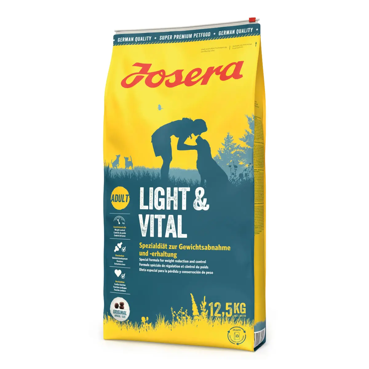 JOSERA Light & Vital, XS-XL, Pasare, hrana uscata caini, 12.5kg - Image 2