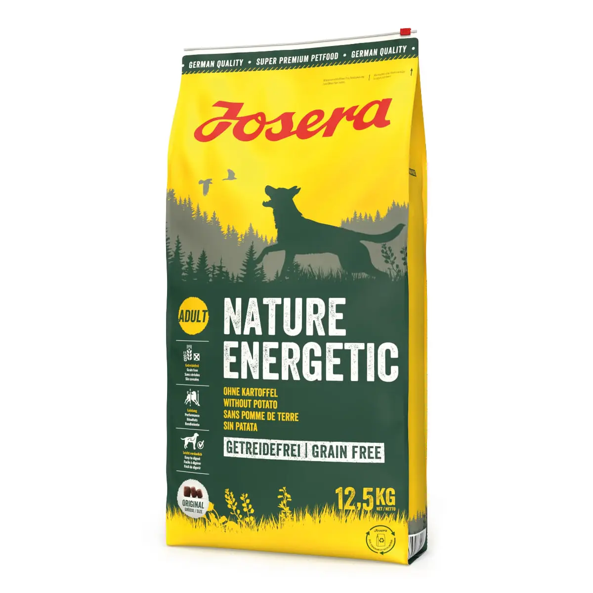 JOSERA Nature Energetic, XS-XL, Pasare, hrana uscata fara cereale caini, activitate intensa, 12.5kg - Image 2