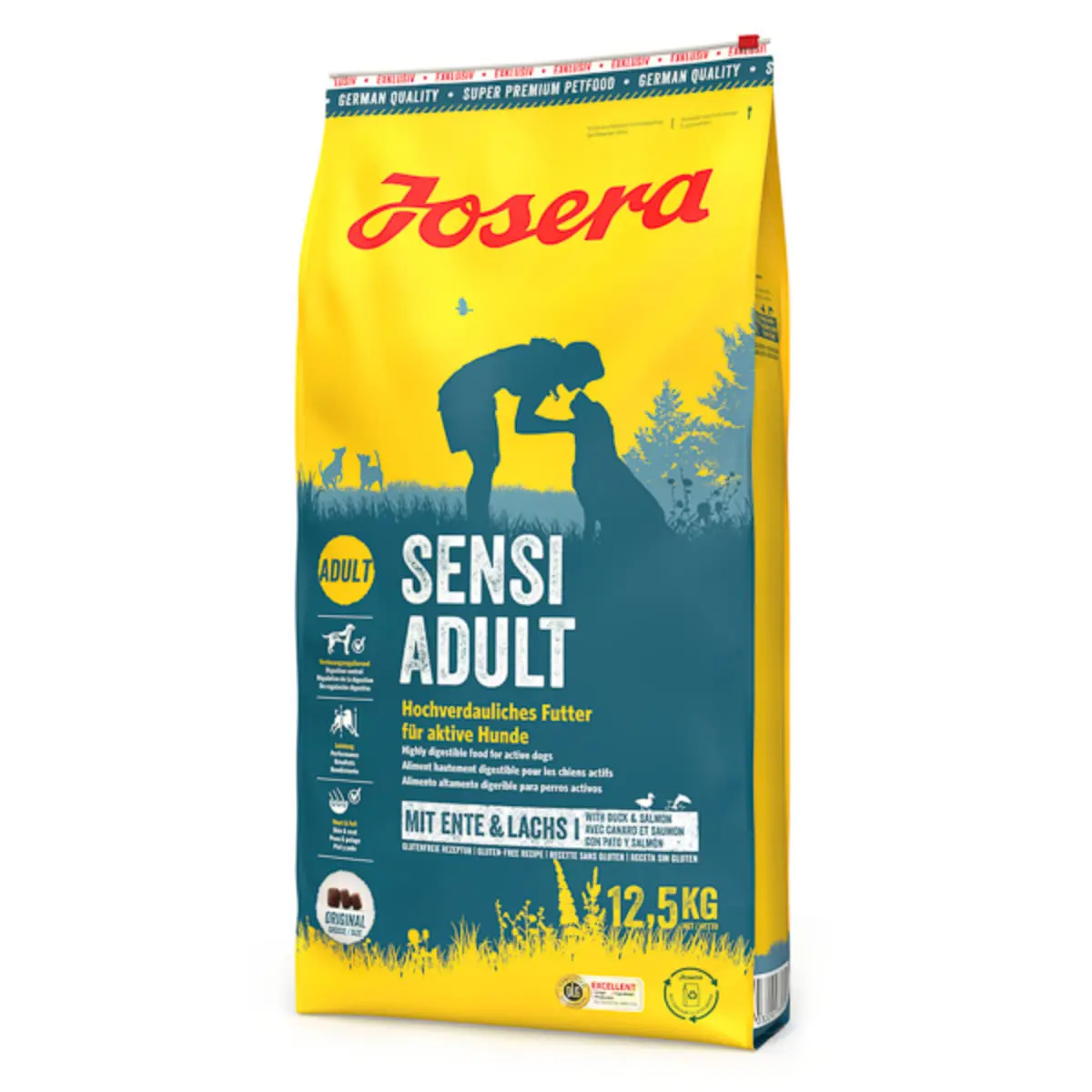 JOSERA Sensi Adult, XS-XL, Rata si Somon, hrana uscata caini, sistem digestiv, 12.5kg - Image 2