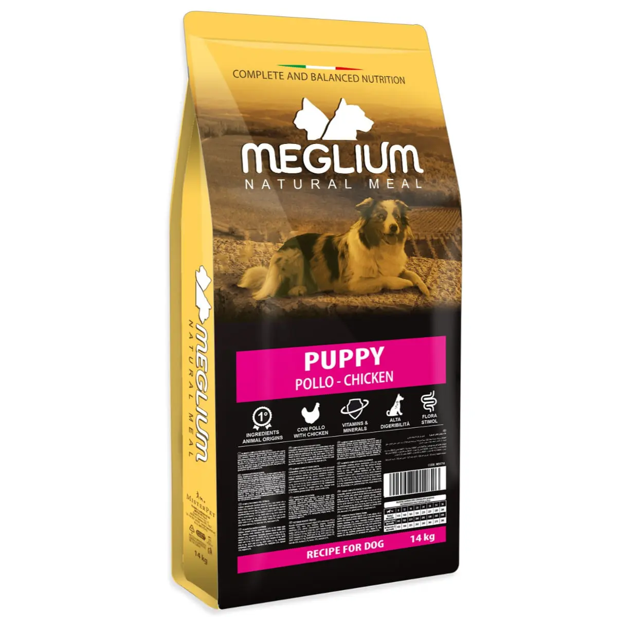 MEGLIUM Puppy, S-XL, Pui, hrana uscata caini junior, 14kg - Image 2