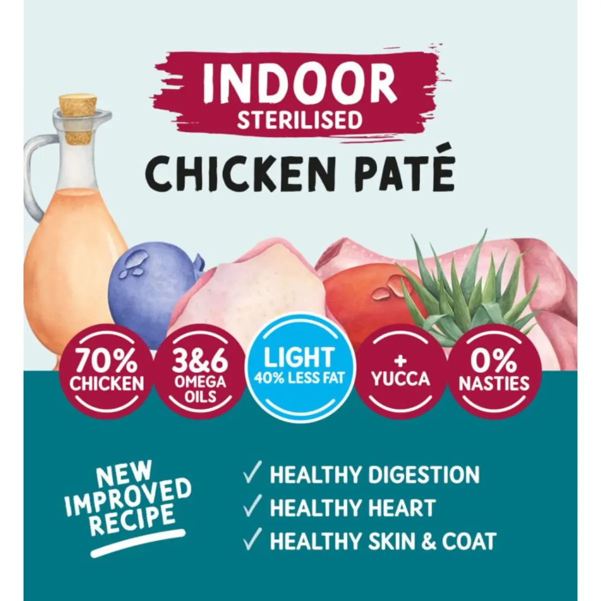 NATURO Indoor Sterilised, Pui, plic hrana umeda fara cereale pisici sterilizate, (pate), 85g - Image 4