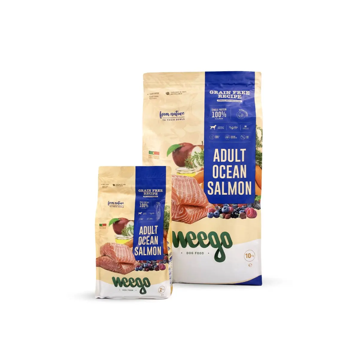 WEEGO Ocean Salmon, XS-XL, Somon, hrana uscata monoproteica fara cereale caini, 2kg - Image 6