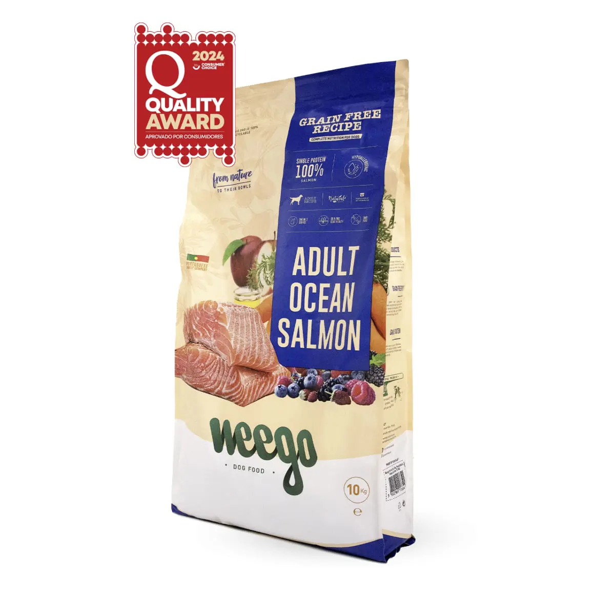 WEEGO Ocean Salmon, XS-XL, Somon, hrana uscata monoproteica fara cereale caini, 10kg - Image 2