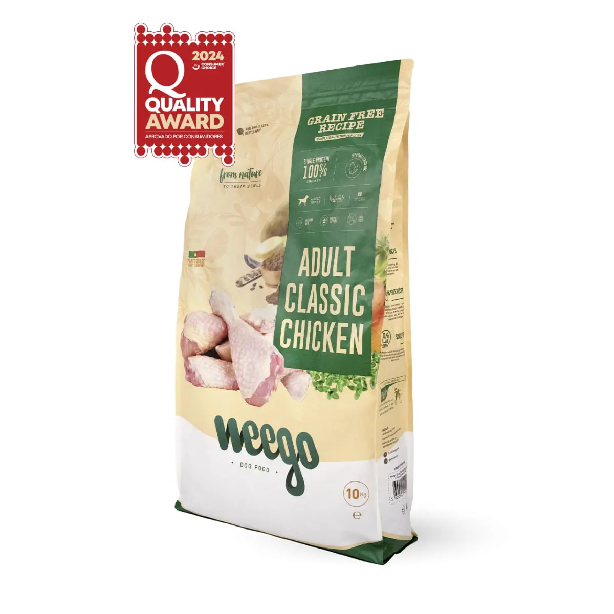 WEEGO Classic Chicken, XS-XL, Pui, hrana uscata monoproteica fara cereale caini, 10kg - Image 2
