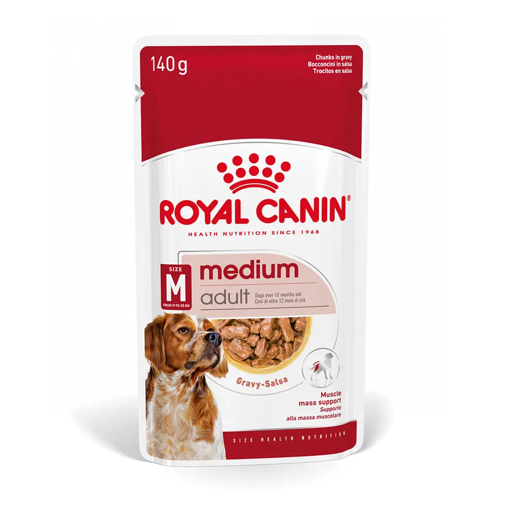 ROYAL CANIN Medium Adult hrana umeda caini (in sos), 140g