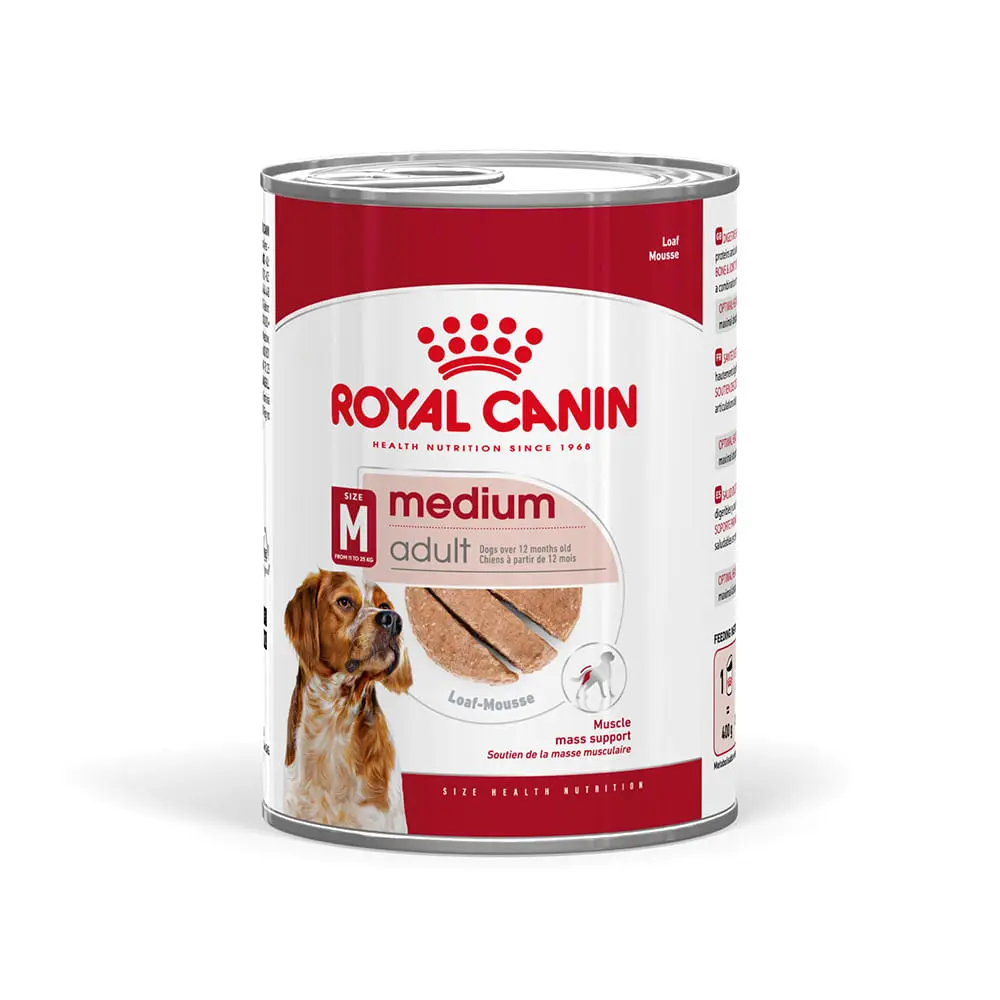 ROYAL CANIN Medium Adult hrana umeda caini (pate), bax, 410g x 12buc