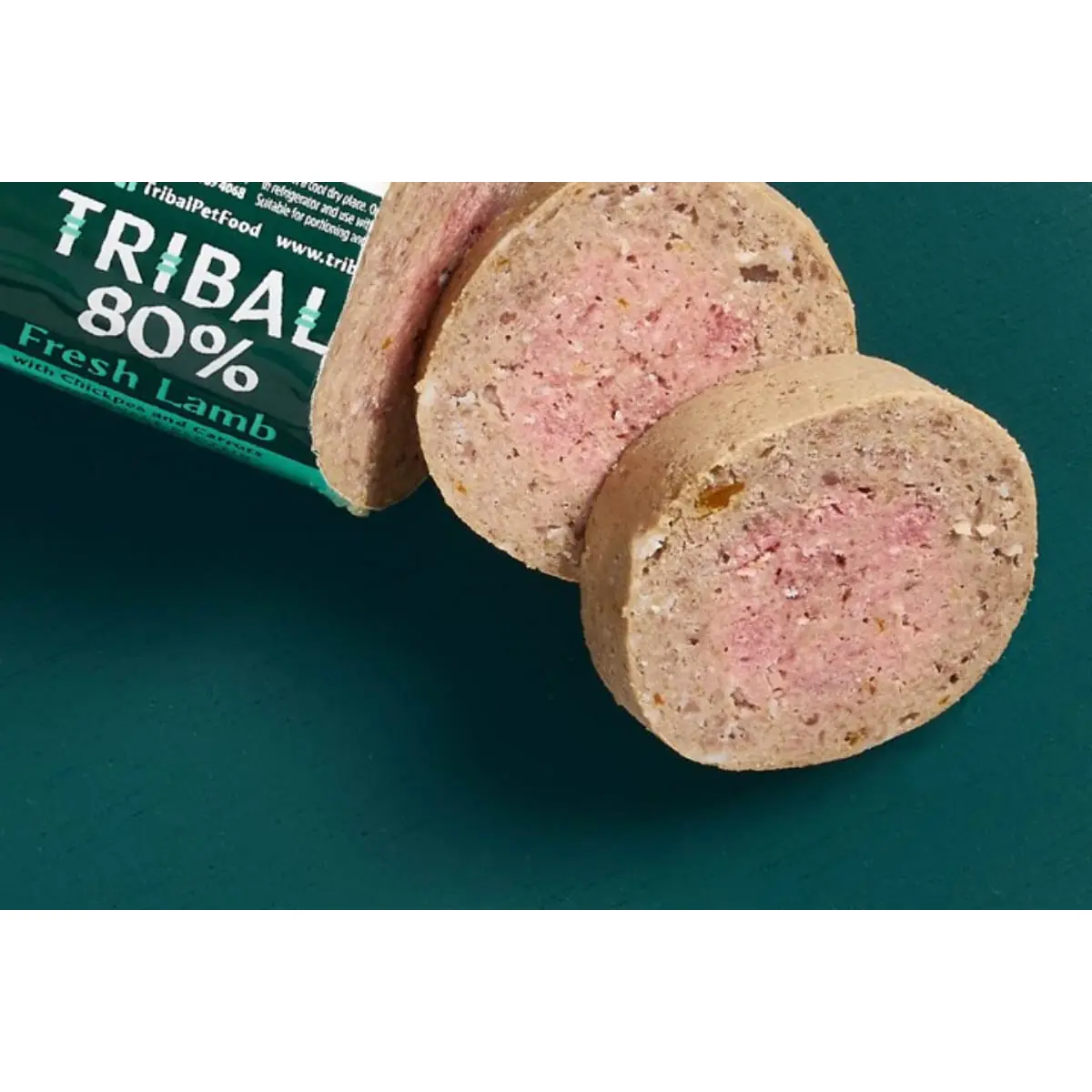 TRIBAL 80% Gourmet Sausage, XS-XL, Pui, salam hrana umeda monoproteica fara cereale caini junior & adult, (pate), 750g - Image 3