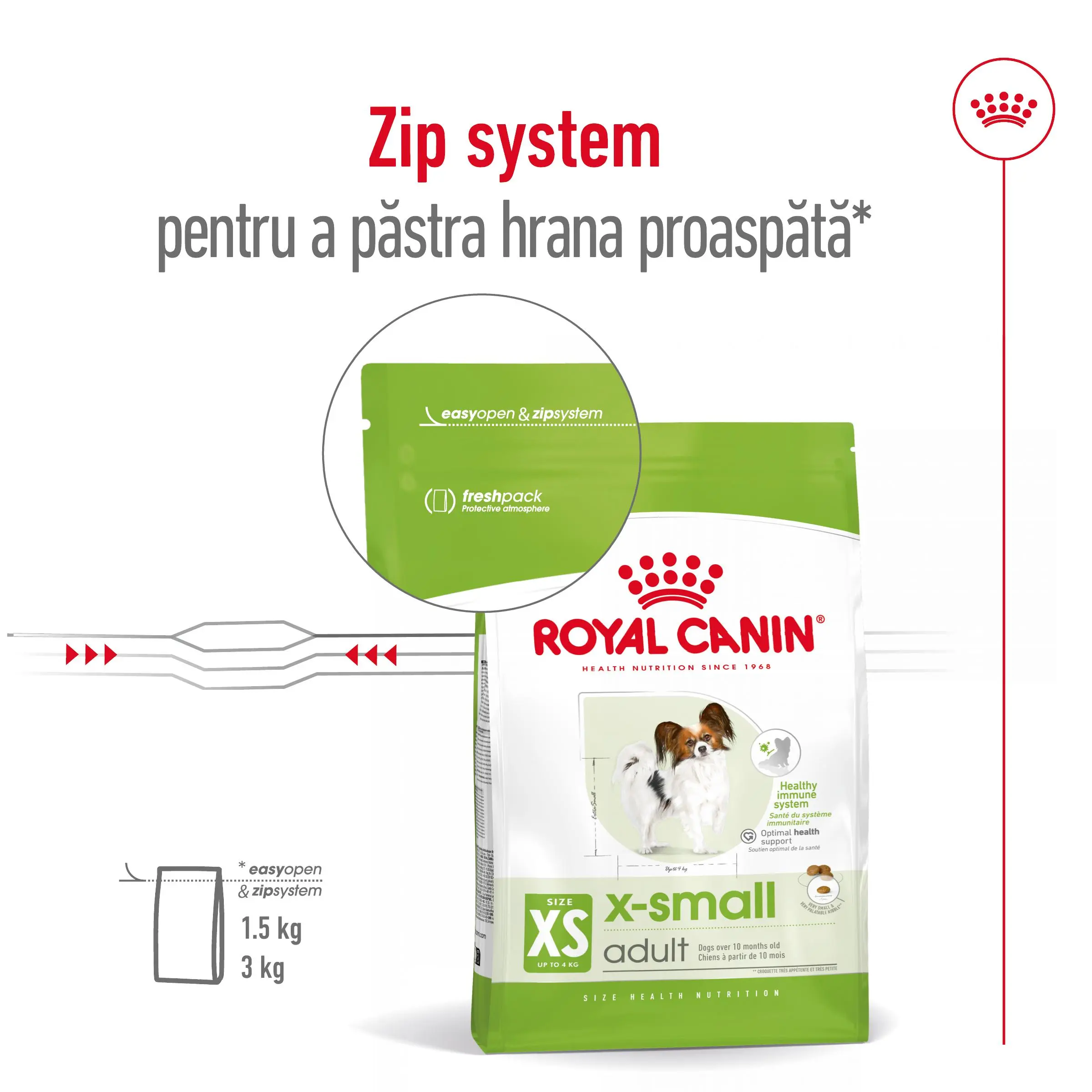 ROYAL CANIN X-Small Adult, hrana uscata caini, 3kg - Image 11
