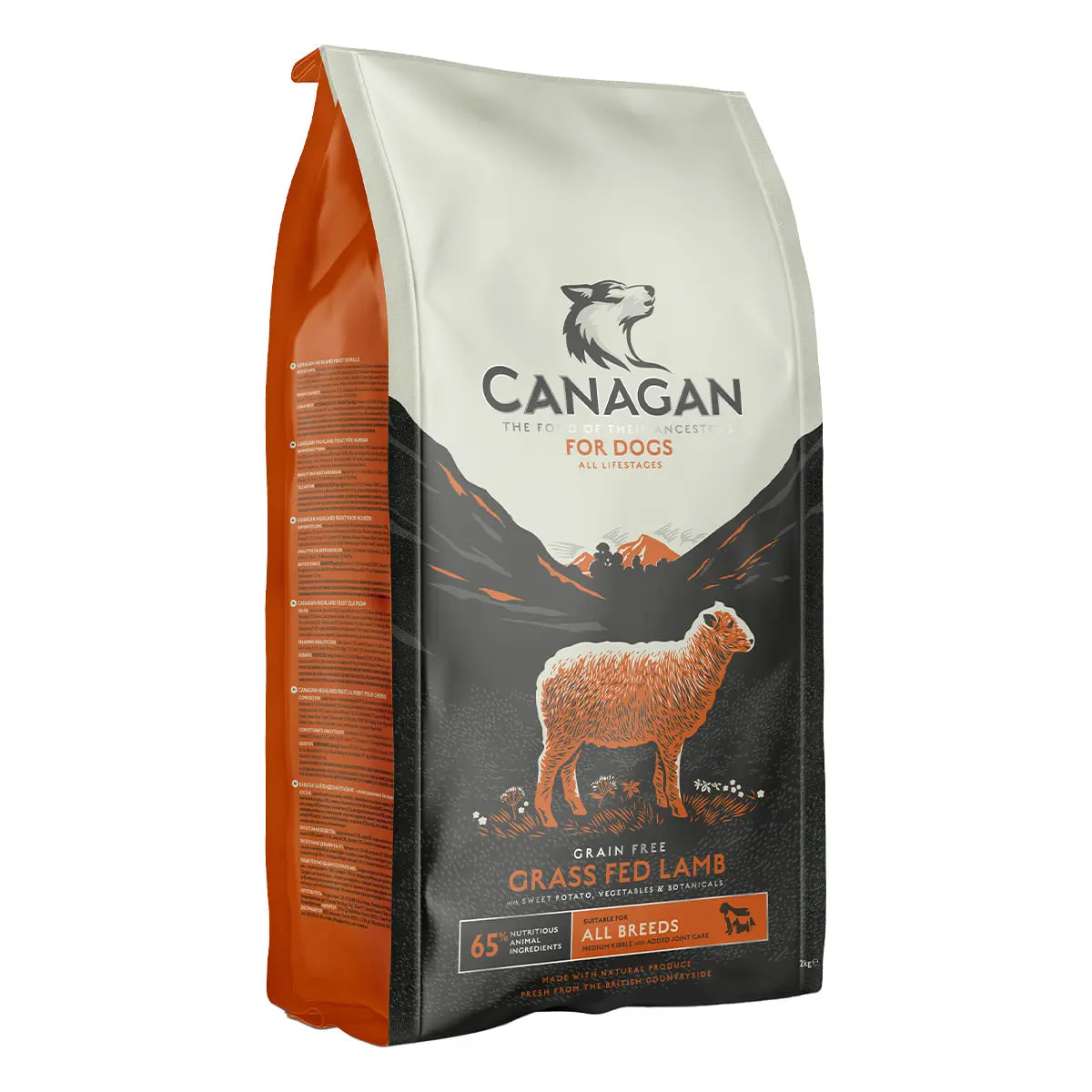 CANAGAN Grass Fed Lamb, XS-XL, Miel, hrana uscata fara cereale caini junior & adult, 12kg